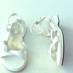 Chunky White Sandals